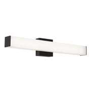 AFX Lighting Tad 1 Light 24" Vanity, Black/Frosted - TADV2404LAJUDBK