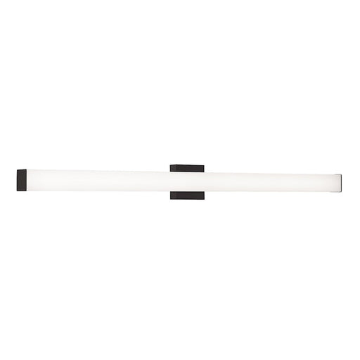 AFX Lighting Tad 1 Light 48" Vanity, Black/Frosted - TADV4804LAJUDBK