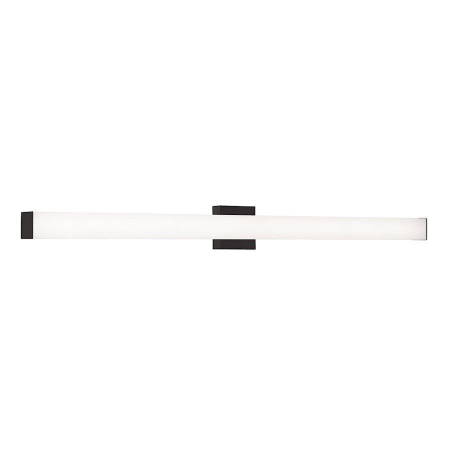 AFX Lighting Tad 1 Light 48" Vanity, Black/Frosted - TADV4804LAJUDBK