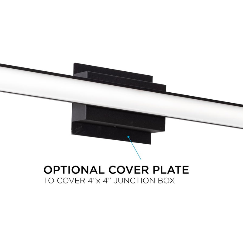 AFX Lighting Tonya 1LT 18'' LED Vanity, Black/White