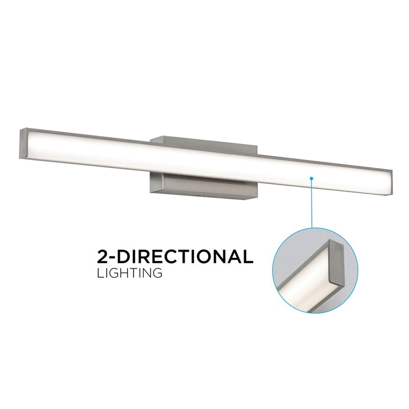 AFX Lighting Tonya 1LT 18'' LED Vanity, Satin Nickel/White