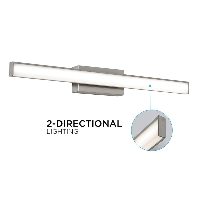 AFX Lighting Tonya 1LT 24'' LED Vanity, Satin Nickel/White