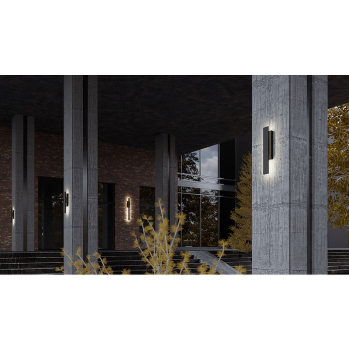 AFX Lighting Tru 1 Light 24" LED Outdoor Sconce, Black/White