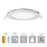 AFX Lighting Tuck 1 Light 8" LED Flush Mount, White/White