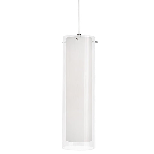 AFX Lighting View 1 Light 5" LED Pendant, Satin Nickel/Clear - VIP04LAJUDSNWH