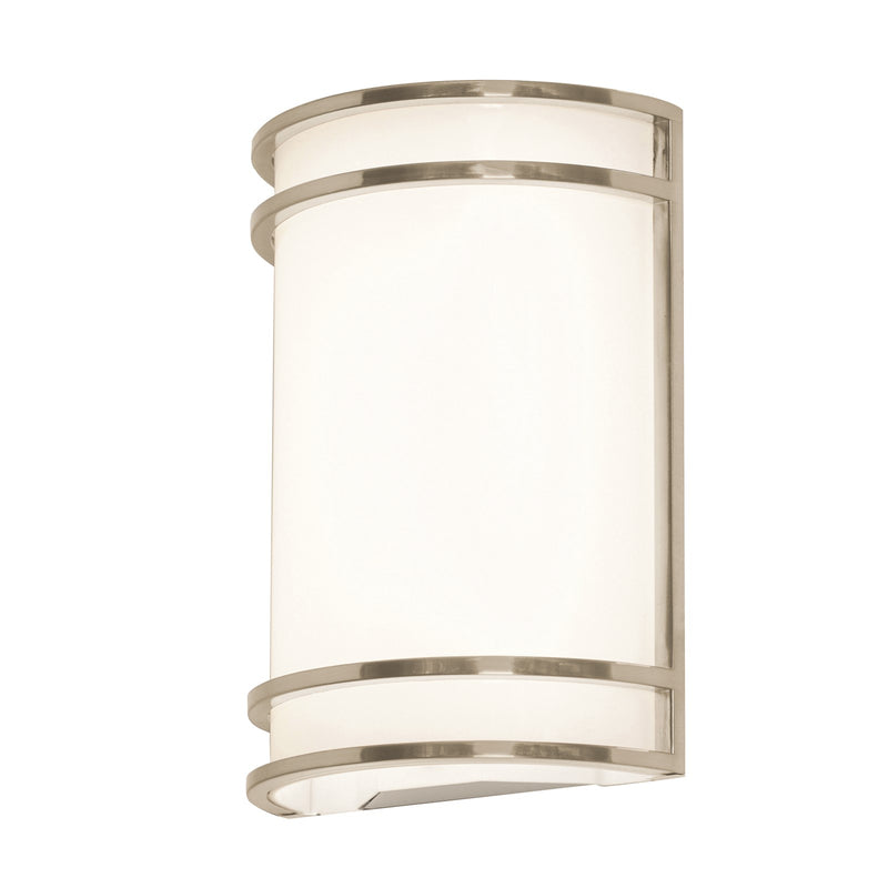 AFX Lighting Ventura 1Lt 7.2" Wall Sconce, Nickel/White
