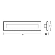 AFX Vogue 21in LED Vanity Light | Modern Black Steel and Clear Glass | Bathroom & Powder Room | 1100 Lumens, 5-CCT, Dimmable | Model VOGV1807LAJUDBK