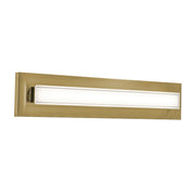 AFX Vogue 21in LED Vanity Light | Modern Light Antique Brass Steel and Clear Glass | Bathroom & Powder Room | 1100 Lumens | Model VOGV1807LAJUDLB