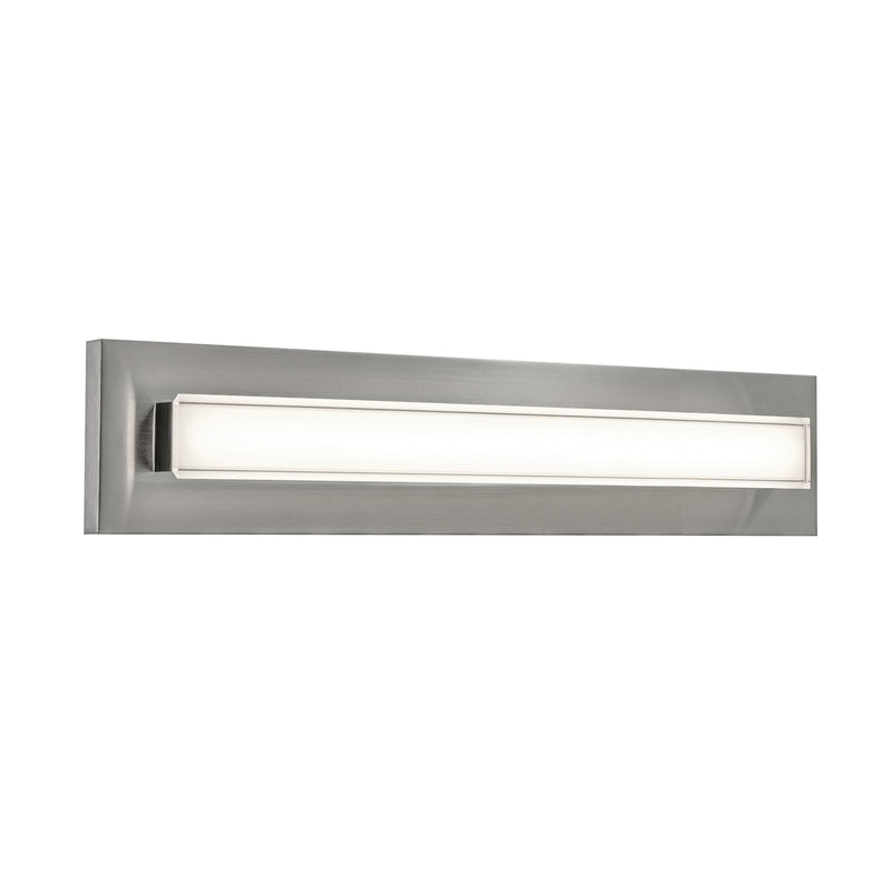 AFX Vogue 21in LED Vanity Light | Modern Satin Nickel Steel and Clear Glass | Bathroom & Powder Room | 1100 Lumens, 5-CCT | Model VOGV1807LAJUDSN