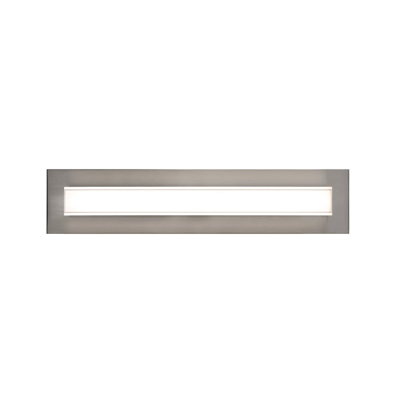 AFX Vogue 21in LED Vanity Light | Modern Satin Nickel Steel and Clear Glass | Bathroom & Powder Room | 1100 Lumens, 5-CCT | Model VOGV1807LAJUDSN