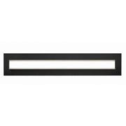 AFX Vogue 27in LED Vanity Light | Modern Black Steel and Clear Glass | Bathroom & Powder Room | 1600 Lumens, 5-CCT Dimmable | Model VOGV2407LAJUDBK