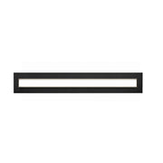 AFX Vogue 39in LED Vanity Light | Modern Black Steel and Clear Glass | Bathroom & Powder Room | 1800 Lumens, 5-CCT Dimmable | Model VOGV3607LAJUDBK
