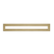 AFX Vogue 39in 1-Light LED Vanity Light | Transitional Light Antique Brass and Clear Glass | Bathroom & Powder Room | Model VOGV3607LAJUDLB