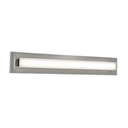 AFX Vogue 39in 1-Light LED Vanity Light | Transitional Satin Nickel and Clear Glass | Bathroom & Powder Room | Model VOGV3607LAJUDSN