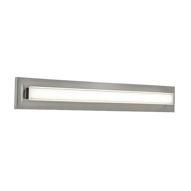 AFX Vogue 39in 1-Light LED Vanity Light | Transitional Satin Nickel and Clear Glass | Bathroom & Powder Room | Model VOGV3607LAJUDSN