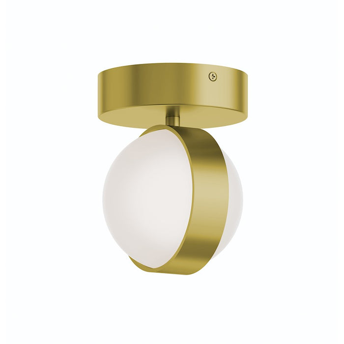 AFX Lighting Verona 2Lt LED Flush Mount, Brass/White Acrylic - VRNF05LAJUDLB