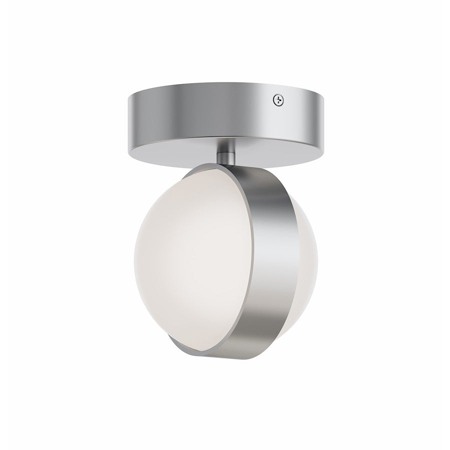 AFX Lighting Verona 2Lt LED Flush Mount, Nickel/White Acrylic - VRNF05LAJUDSN