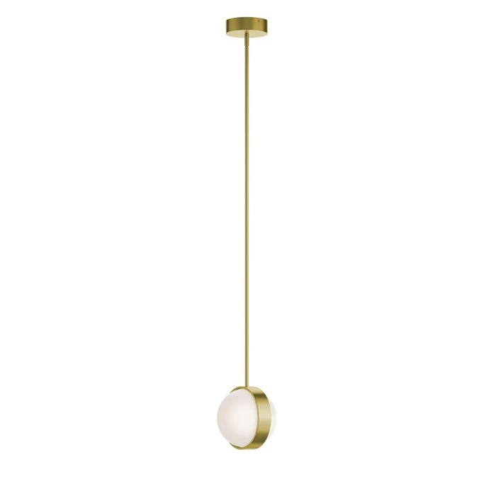 AFX Lighting Verona 2 Light 9" LED Pendant, Brass/White