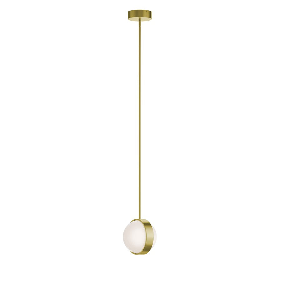 AFX Lighting Verona 2 Light 9" LED Pendant, Brass/White