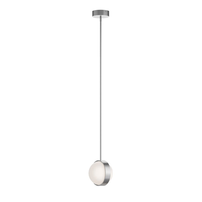 AFX Lighting Verona 2 Light 9" LED Pendant, Satin Nickel/White