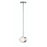 AFX Lighting Verona 2 Light 9" LED Pendant, Satin Nickel/White - VRNP09LAJUDSN