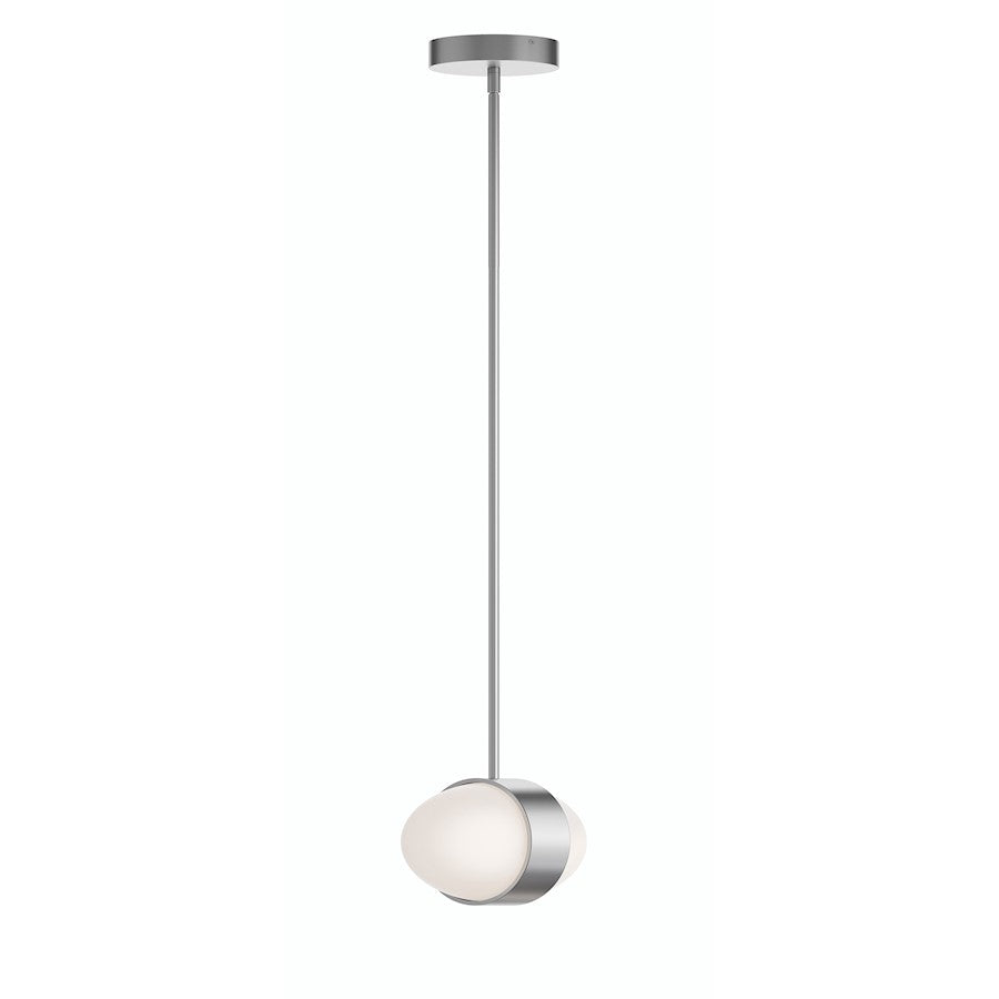 AFX Lighting Verona 2 Light 9" LED Pendant, Satin Nickel/White - VRNP09LAJUDSN