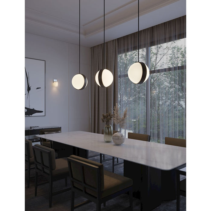 AFX Lighting Verona 2 Light 13" LED Pendant, Black/White