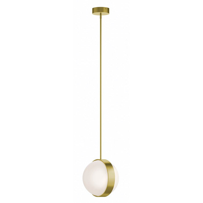 AFX Lighting Verona 2 Light 13" LED Pendant, Brass/White