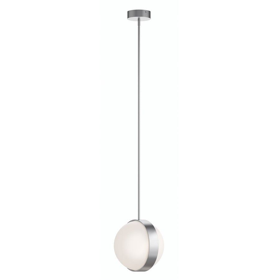 AFX Lighting Verona 2 Light 13" LED Pendant, Satin Nickel/White