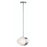 AFX Lighting Verona 2 Light 13" LED Pendant, Satin Nickel/White - VRNP13LAJUDSN