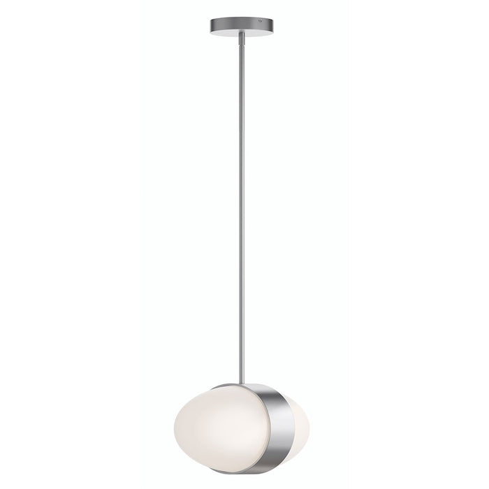 AFX Lighting Verona 2 Light 13" LED Pendant, Satin Nickel/White - VRNP13LAJUDSN