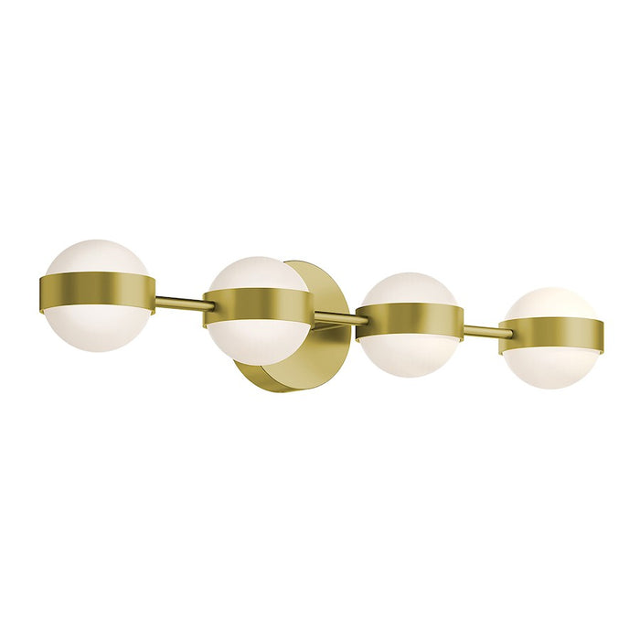 AFX Lighting Verona 8Lt 30" LED Vanity, Brass/White Acrylic - VRNV3007LAJUDLB