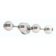AFX Lighting Verona 8Lt 30" LED Vanity, Nickel/White Acrylic - VRNV3007LAJUDSN