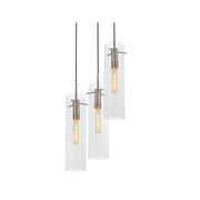 AFX Lighting Vista 3-Light Round Pendant, Satin Nickel/Clear - VSAP05MBSNRND3