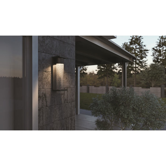 AFX Lighting Vasari 1Lt 17" LED Outdoor Sconce, Black/Clear