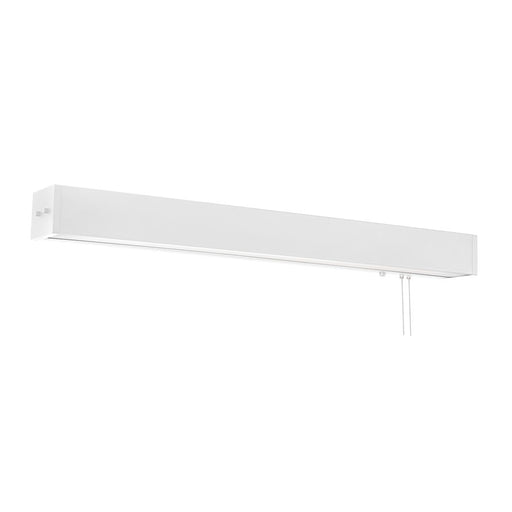 AFX Lighting Wadsworth 48" Fluorescent Overbed, White/Clear - WADB232WH