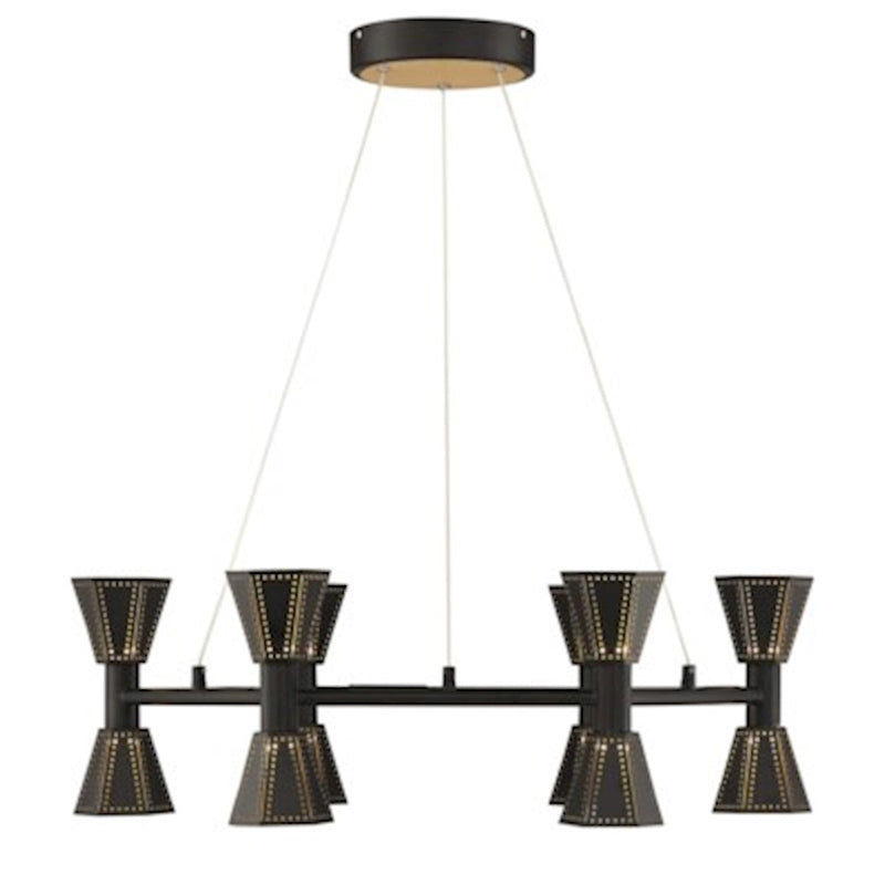 Arnsberg Houston Chandelier Black/Gold
