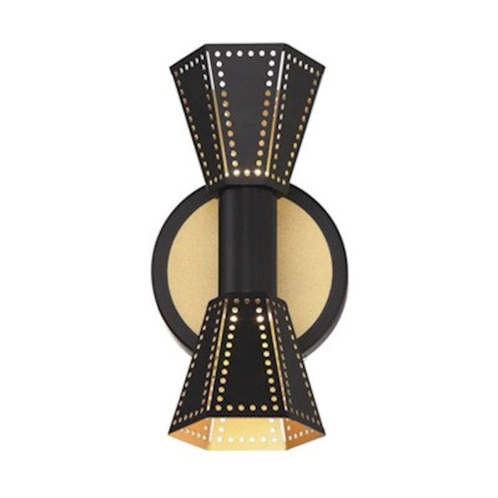 Arnsberg Houston 2 Light Wall Sconce Black/Gold