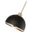 Z-Lite Landry 1 Light 10" Pendant, Matte Black/Brushed Nickel
