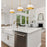 Z-Lite Landry 1 Light 10" Pendant, Matte White/Rubbed Brass