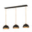 Z-Lite Landry 1 Light Pendant, Matte Black/Rubbed Brass - 1004P14-3L-MB-RB
