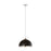 Z-Lite Landry 1 Light 14" Pendant, Matte Black/Chrome - 1004P14-MB-CH