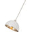 Z-Lite Landry 1 Light 14" Pendant, Matte White/Brushed Nickel