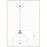 Z-Lite Landry 1 Light 14" Pendant, Matte White/Brushed Nickel