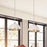 Z-Lite Landry 1 Light 14" Pendant, Matte White/Brushed Nickel