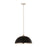 Z-Lite Landry 1 Light 20" Pendant, Matte Black/Brushed Nickel