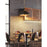 Z-Lite Landry 1 Light 20" Pendant, Matte Black/Rubbed Brass