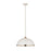 Z-Lite Landry 1 Light 20" Pendant, Matte White/Brushed Nickel