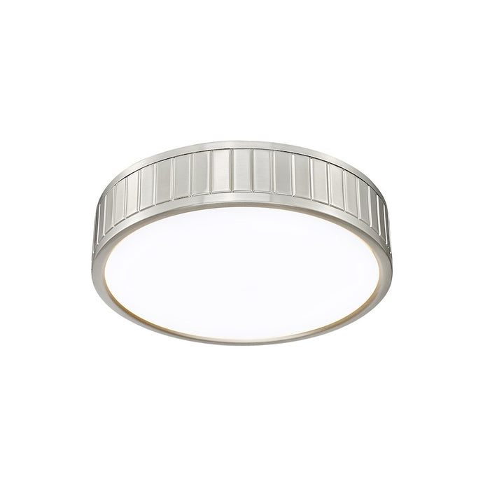 Z-Lite Madison 1 Light 13" Flush Mount, Brushed Nickel/Frosted