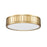 Z-Lite Madison 1 Light 13" Flush Mount, Modern Gold/Frosted